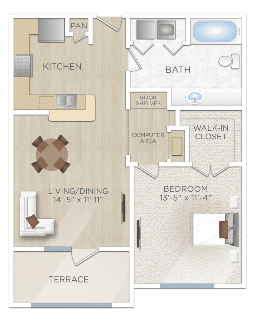 One bedroom Apartment in Cooperfield TX
