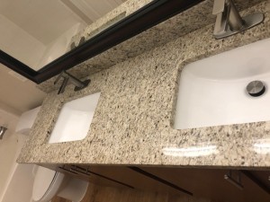 Two Bedroom Apartments in Houston, TX - Apartment Bathroom with Double Sinks                     