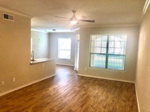 Two Bedroom Apartments in Houston, TX - Apartment Living Room with View to Dining Room                                            