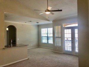 2 Bedroom Apartments for rent in Houston, Texas - Apartment Living Areas with Vaulted Ceilings and 2 terraces                      