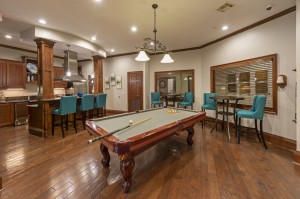 Apartments for Rent in Northwest Houston, Texas - Clubhouse Pool Table & Kitchen Area  