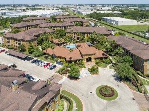 Apartments for Rent in Northwest Houston, TX - Aerial View of Community & Clubhouse  