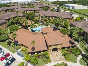 Apartments for Rent in Northwest Houston, TX - Aerial View of Community & Clubhouse (2)  